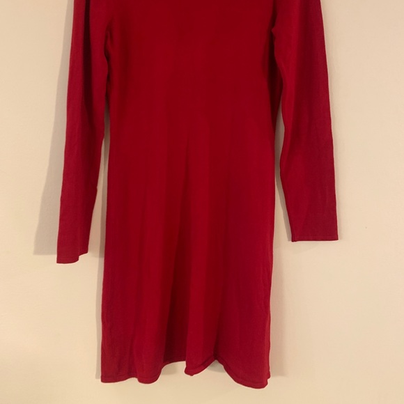 Red Sweater Dress - Picture 2 of 5